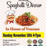 SAL Squadron 21 Kenosha, WI Spaghetti Dinner